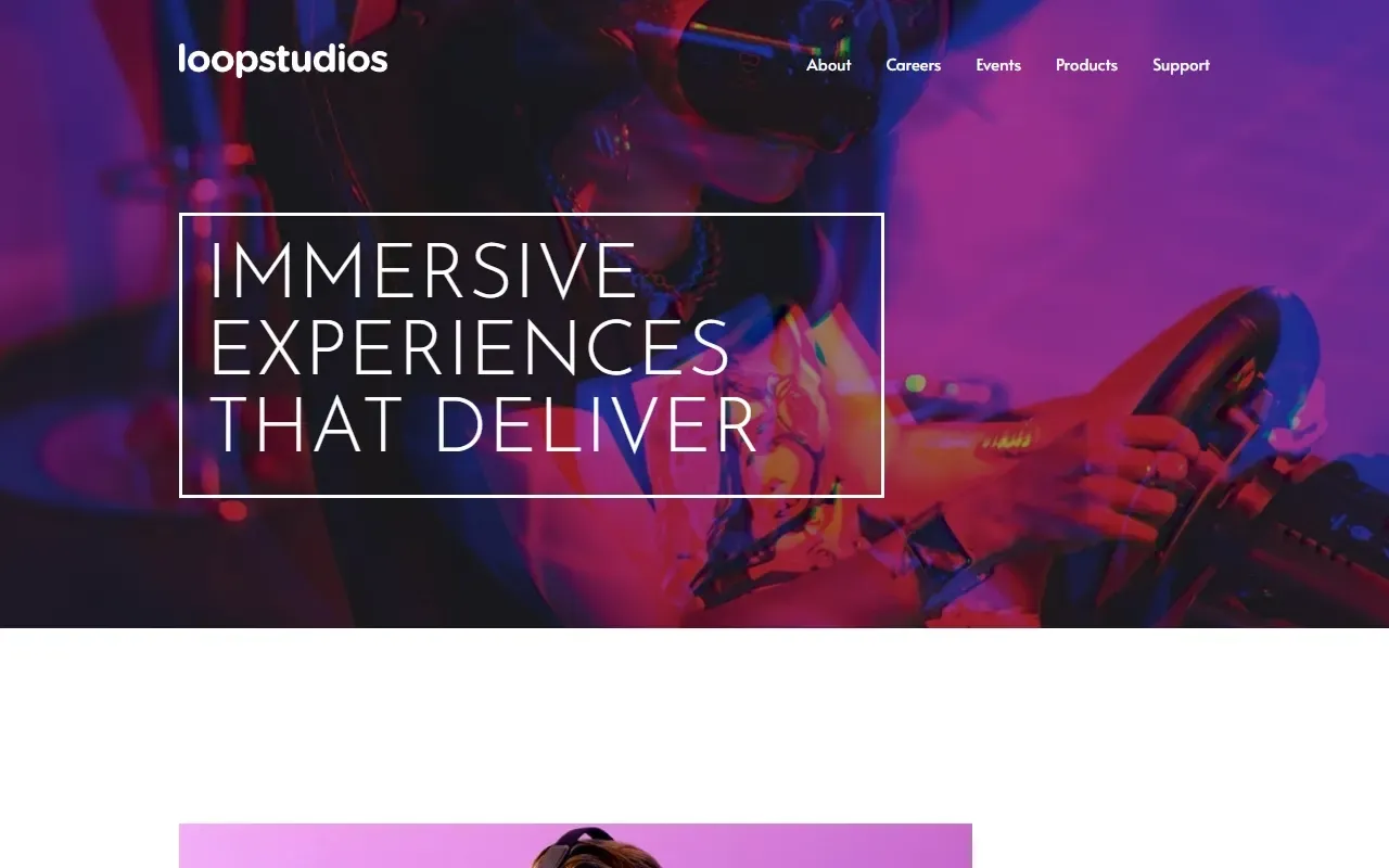 Landing Page LoopStudios