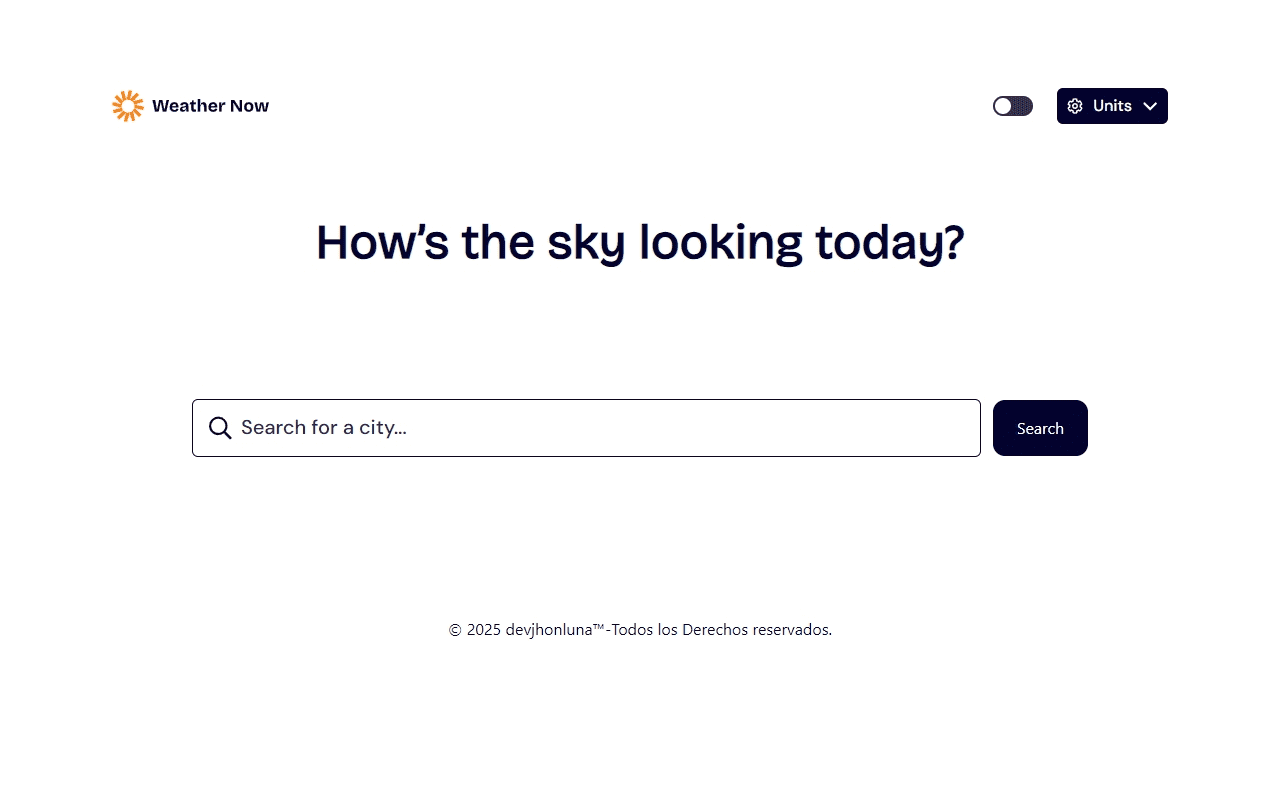 App Clima Open Meteor