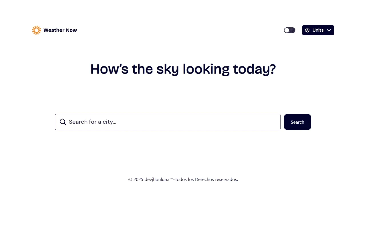 App Clima Open Meteor